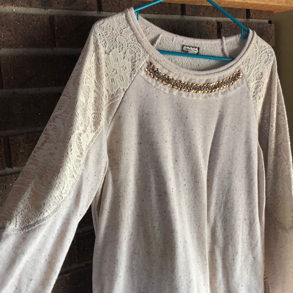 Long sleeve sweatshirt with bling - Picture 4 of 4